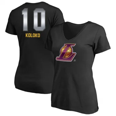 Black Women's Christian Koloko Los Angeles Lakers Midnight Mascot T-Shirt