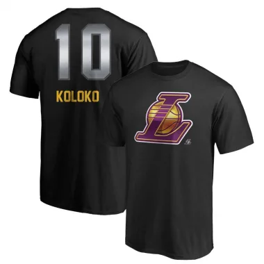 Black Youth Christian Koloko Los Angeles Lakers Midnight Mascot T-Shirt