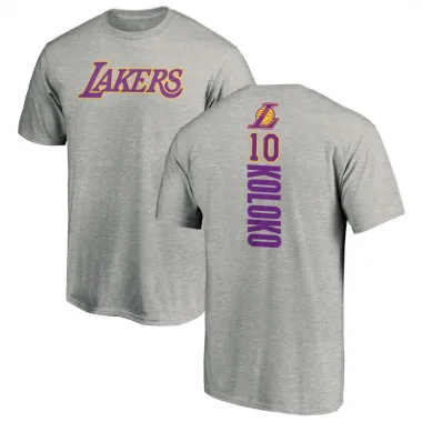 Men's Christian Koloko Los Angeles Lakers Ash Backer T-Shirt