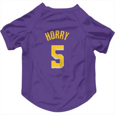 Purple Los Angeles Lakers Robert Horry   Dog & Cat Pet Jersey