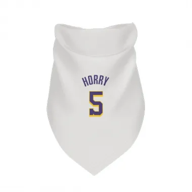 White Purple Los Angeles Lakers Robert Horry   Dog & Cat Pet Bandana