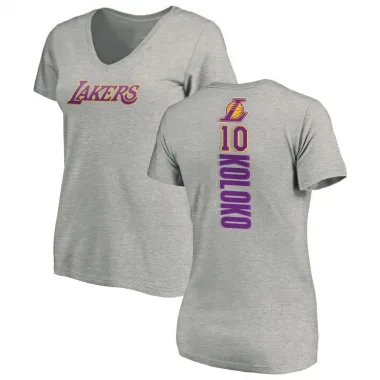 Women's Christian Koloko Los Angeles Lakers Ash Backer T-Shirt