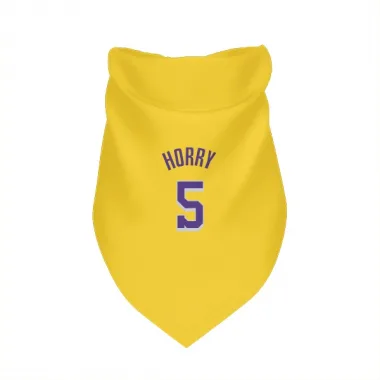 Yellow Los Angeles Lakers Robert Horry   Dog & Cat Pet Bandana